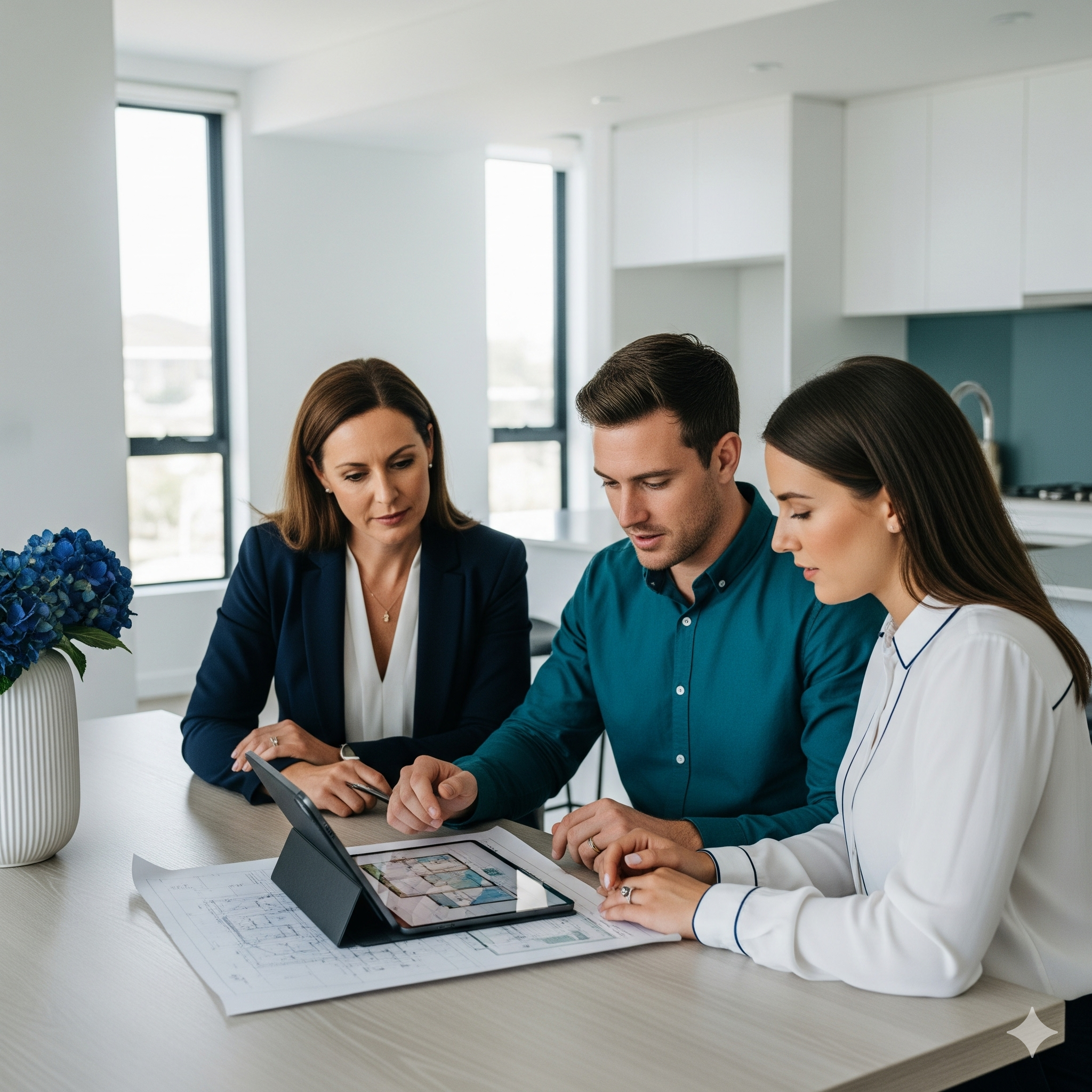 Renovating strata apartment guide Owner discussing renovation plans with a strata manager