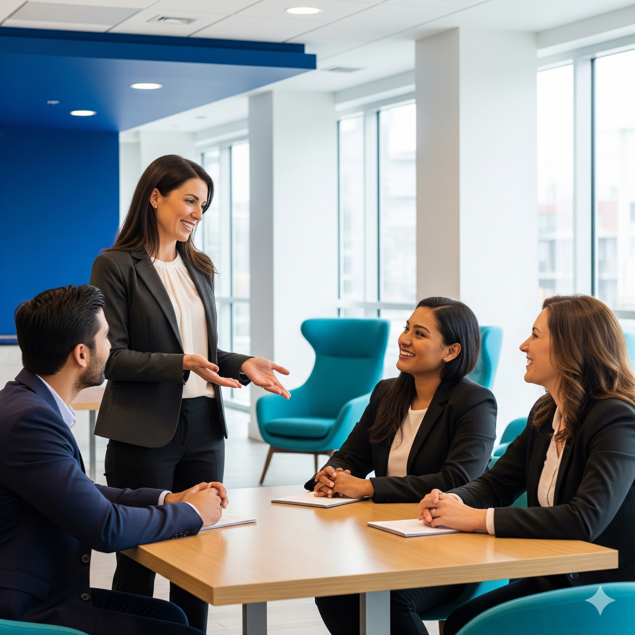 Strata vs body corporate nsw Strata manager explaining scheme structure to owners at a meeting